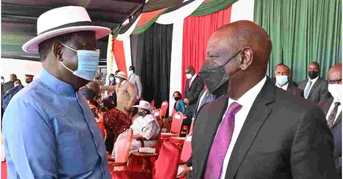 New Opinion Poll Places Raila Ahead of Ruto in the 2022 Presidential Race
