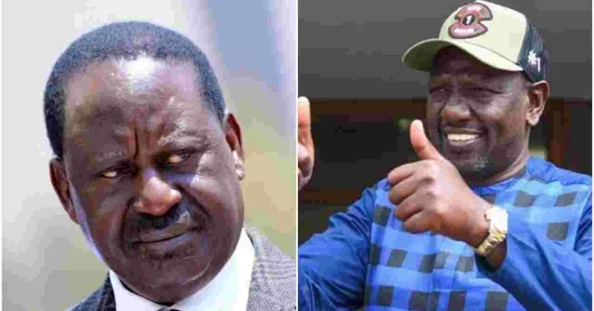 Ruto Leads Raila in the Latest Opinion Poll