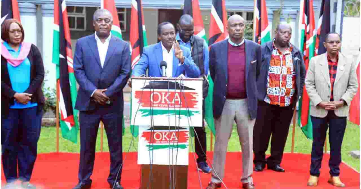 One Kenya Alliance Teams Up with ODM and Jubilee to Form a Mega Coalition