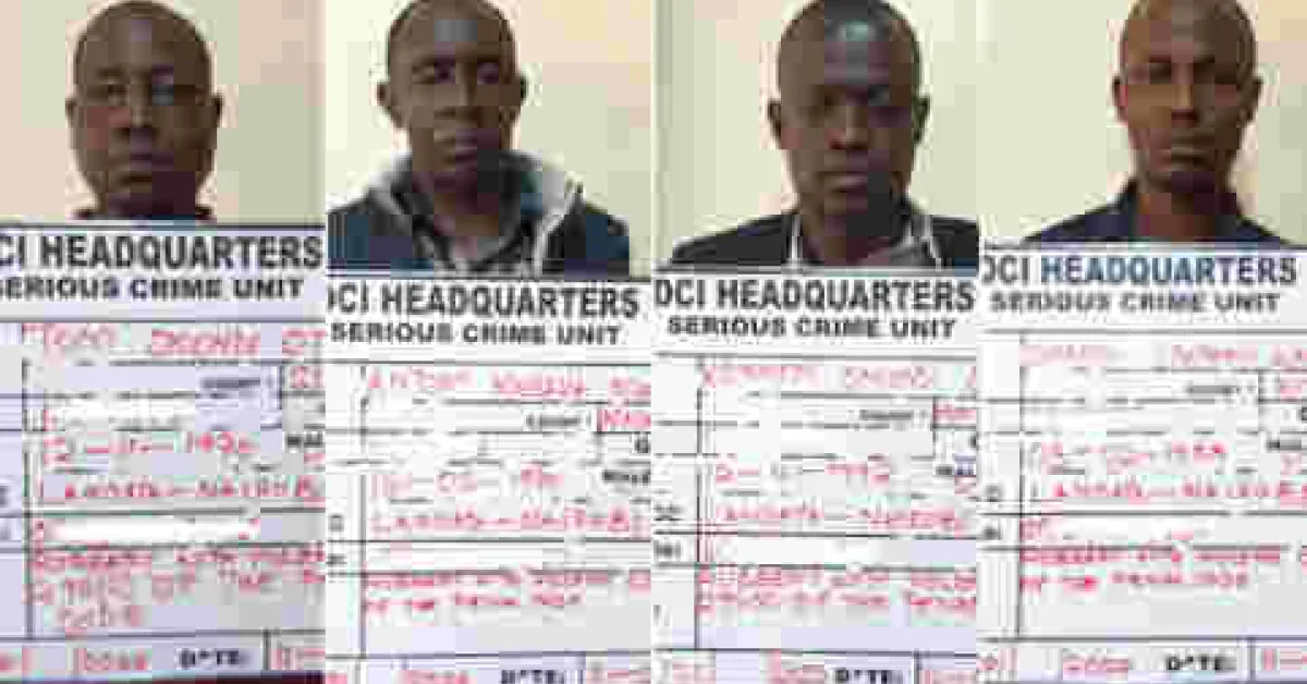 Four DCI Detectives Arrested for Abducting a Man, Robbing Him of over Sh300,000
