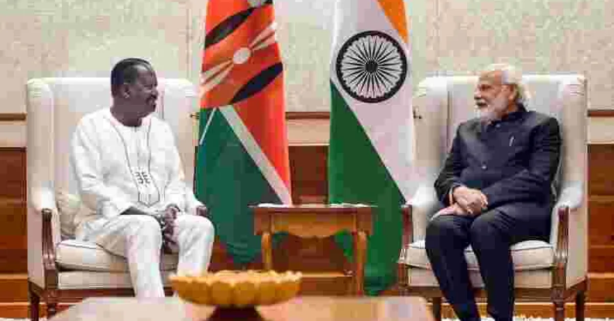 Raila Meets India Prime Minister Narendra Modi in New Delhi