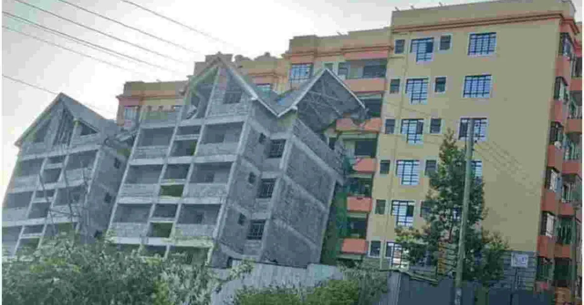 Four-Story Building Under Construction Collapses in Kiambu