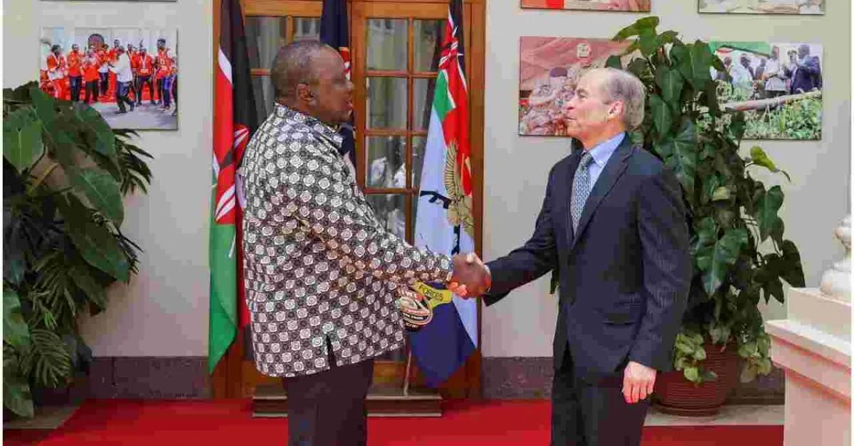 US Billionaire Businessman Fisk Johnson Pays a Courtesy Call on President Uhuru