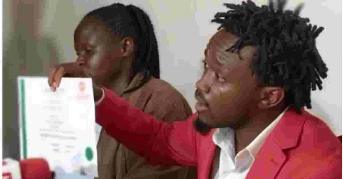 Singer Bahati Breaks Down in Tears After Jubilee Recalls His Nomination Certificate