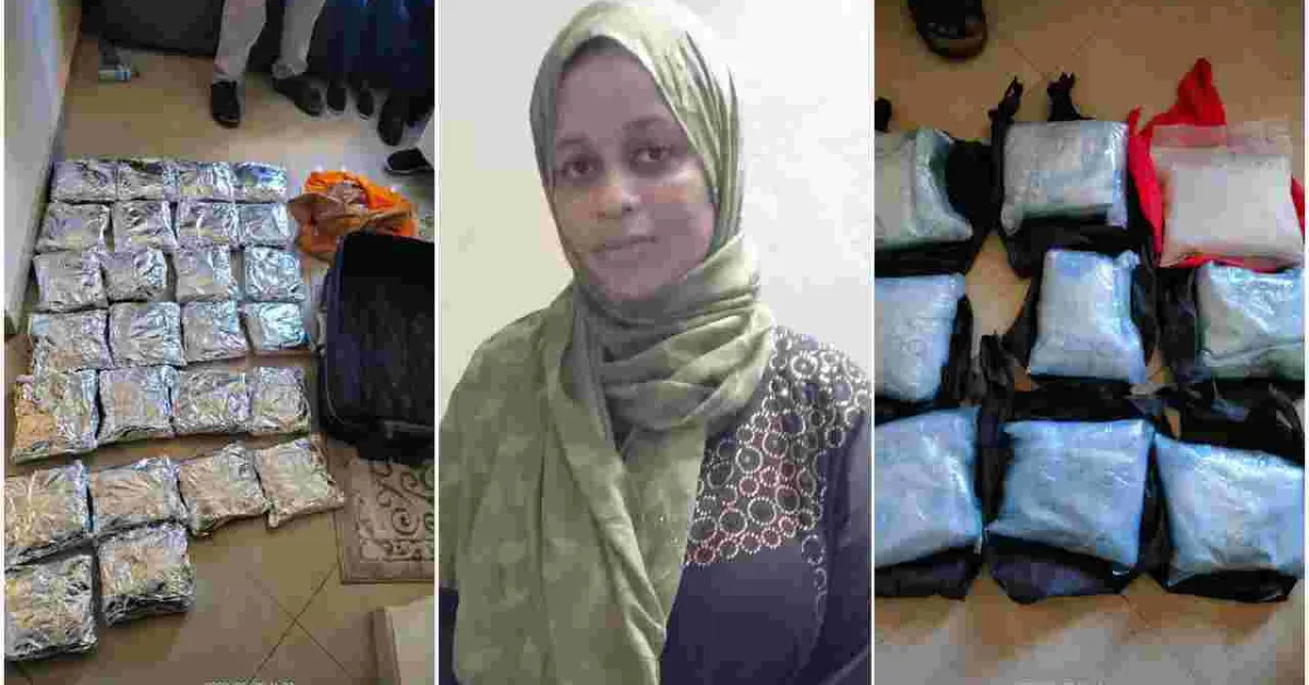 Woman Arrested with Cocaine Worth Sh100 Million in Mombasa