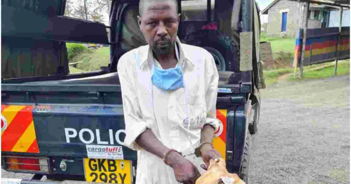 Man Caught Hawking Suspected Dog Meat in a Hot Pot in Nyandarua