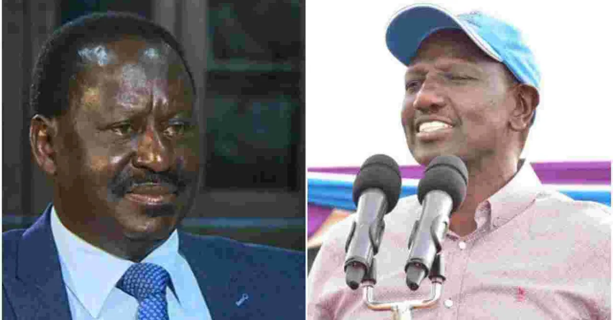 Ruto Challenges Raila to Make Public His Academic Credentials