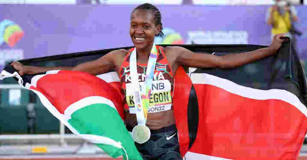 Faith Kipyegon Bags Kenya's First Gold Medal in Oregon