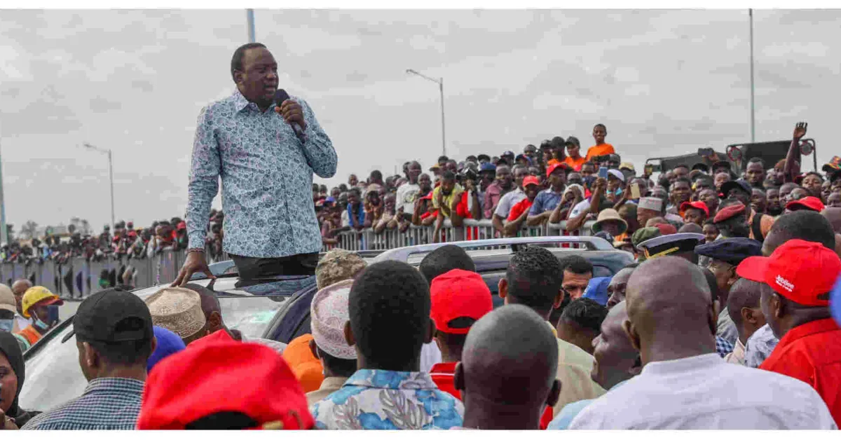 President Uhuru Campaigns for Raila in Mombasa, Says Ruto is a Liar Who Cannot Be Trusted