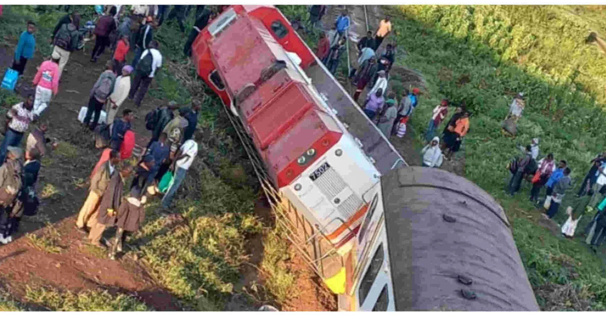 Train Carrying 250 Passengers Derails along Nairobi-Kisumu Railway