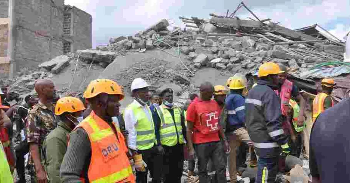 Three People Killed After a Six-Storey Building Collapses in Kiambu Town