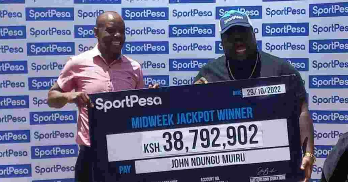 Newly Appointed Nyandarua County CEC Wins Sh38.8 Million SportPesa Jackpot