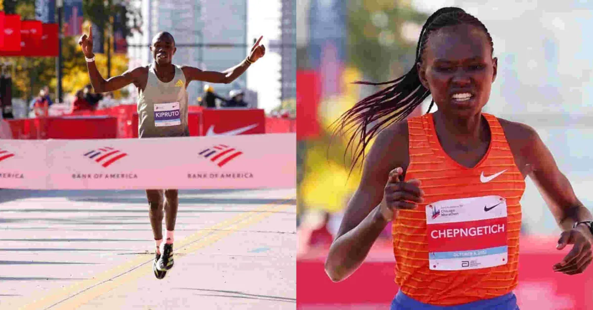 Kenyans Ruth Chepngetich and Benson Kipruto Win 2022 Chicago Marathon