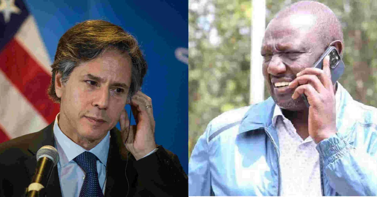 US Secretary of State Blinken Commends President Ruto for Critical Role in Regional Peace