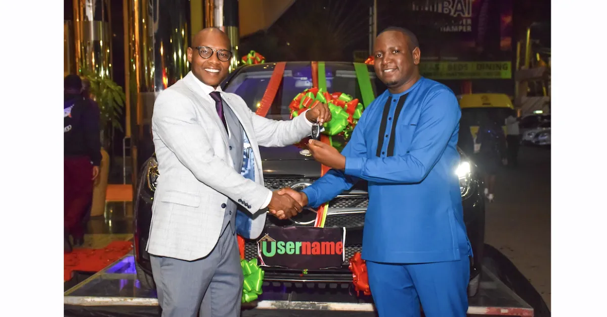 Username Investments Awards Employee of the Year with a Brand New Mercedes Benz