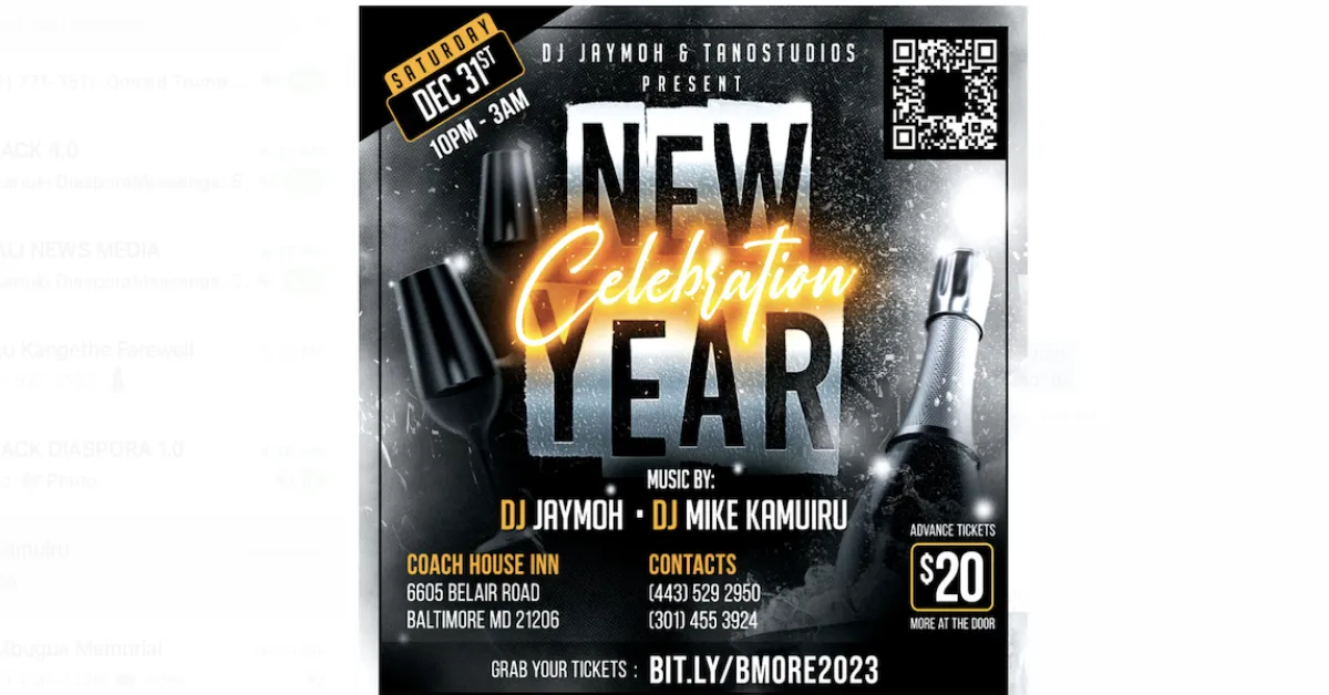 DJ Jaymoh &amp; DJ Mike Kamuiru Invite You to 2023  New Years Eve Celebration in Baltimore, MD