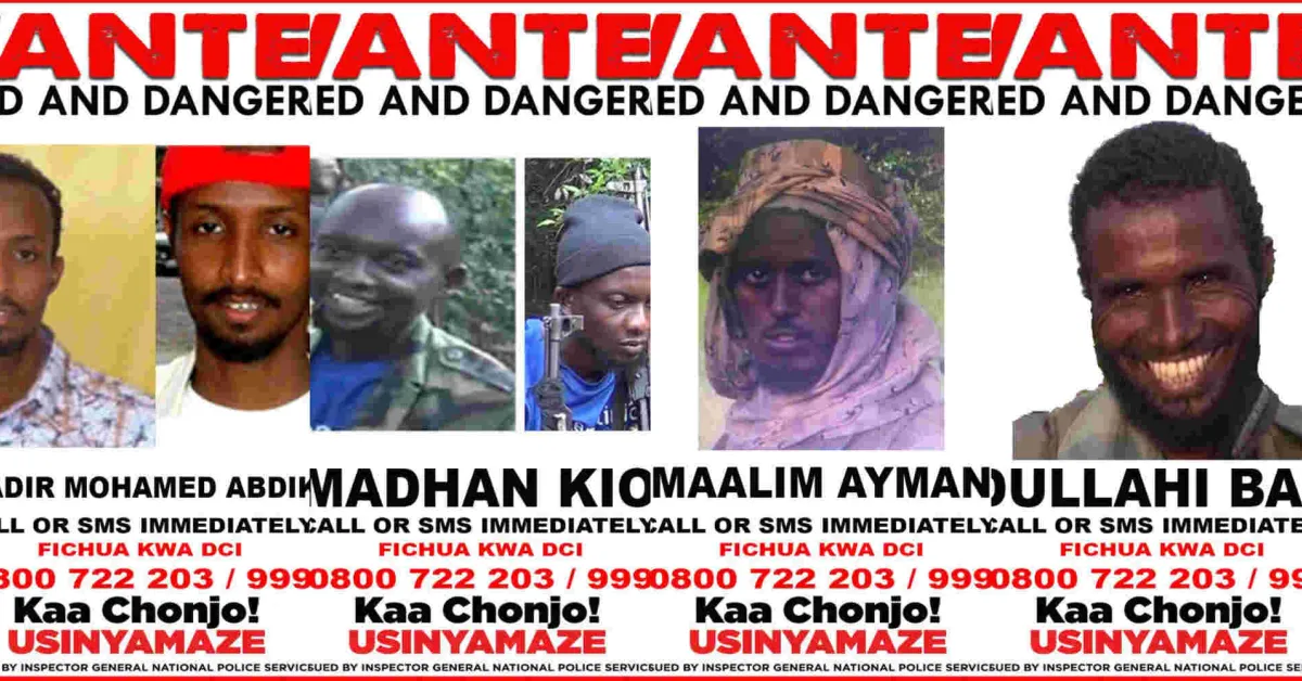 DCI Seeks Public's Help to Capture Al-Shabaab Terror Suspects Linked to Attacks in Kenya