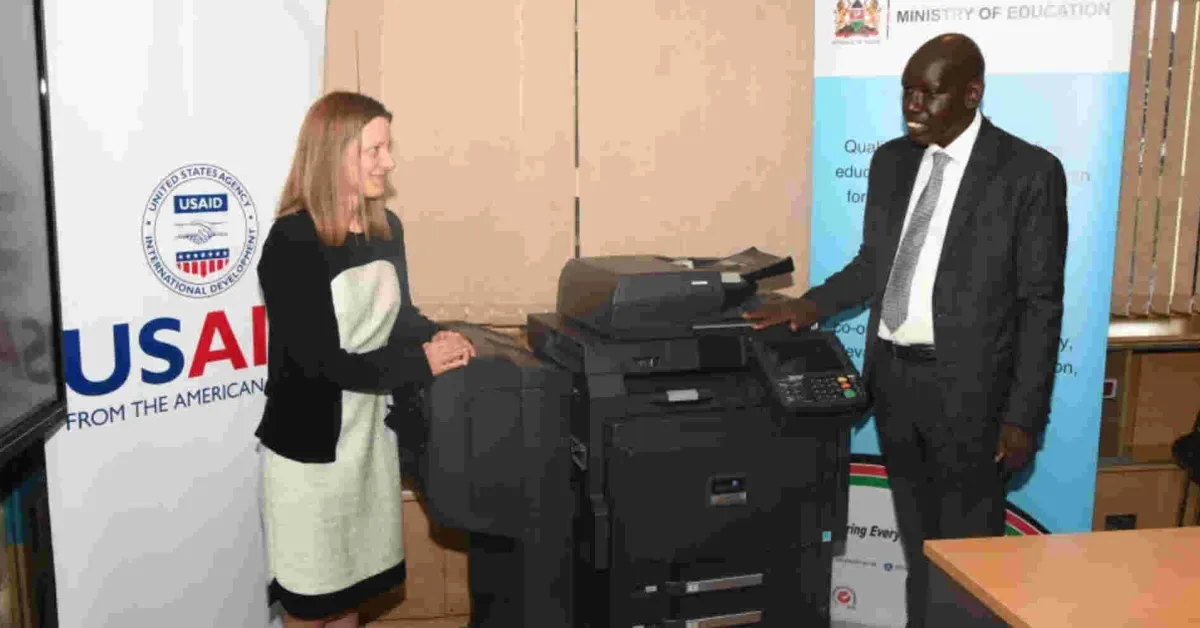 Kenyans Online React After Education Ministry Flaunts a Photocopier Donated by USAID