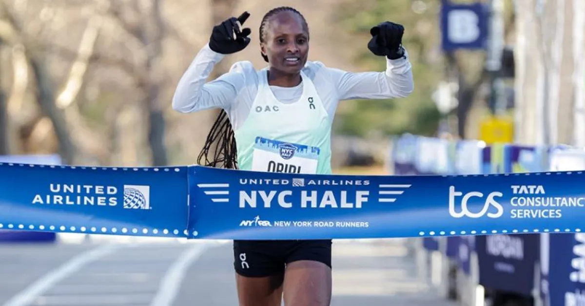 Kenya’s Hellen Obiri Smashes New York City Half Marathon Record