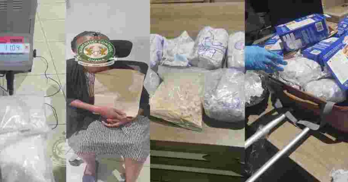 Kenyan Woman Arrested for Attempting to Smuggle Sh41 Million Cocaine into Ghana