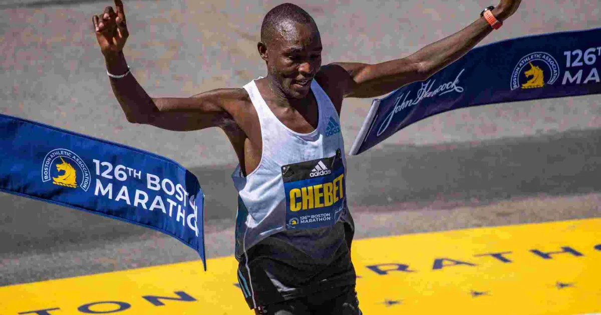 Kenyan Evans Chebet Wins Back-to-Back Boston Marathons