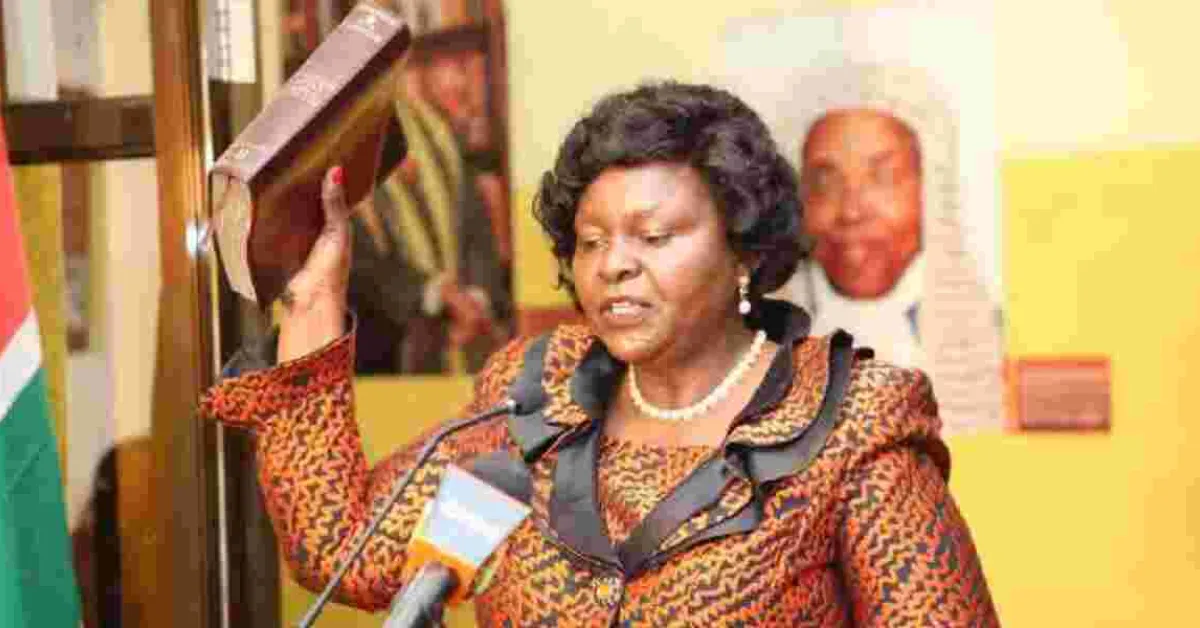Mary Wanyoyi Chebukati Sworn in as CRA Chairperson