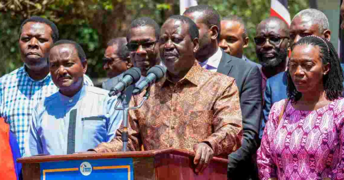 Raila: I Can't Talk to Ruto, He is Not to be Trusted