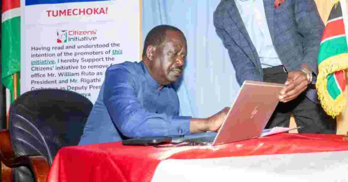 Azimio Diaspora Joins Signature Collection Drive to Oust Ruto