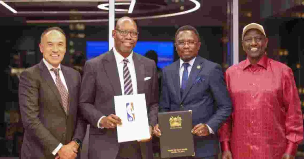 Ruto Signs a Deal With NBA to Open an Office in Nairobi