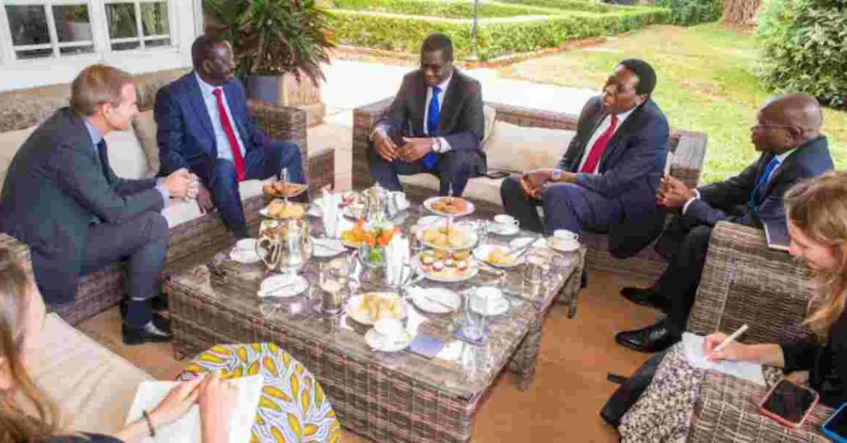 Raila, Azimio Leaders Meet New British High Commissioner Wigan