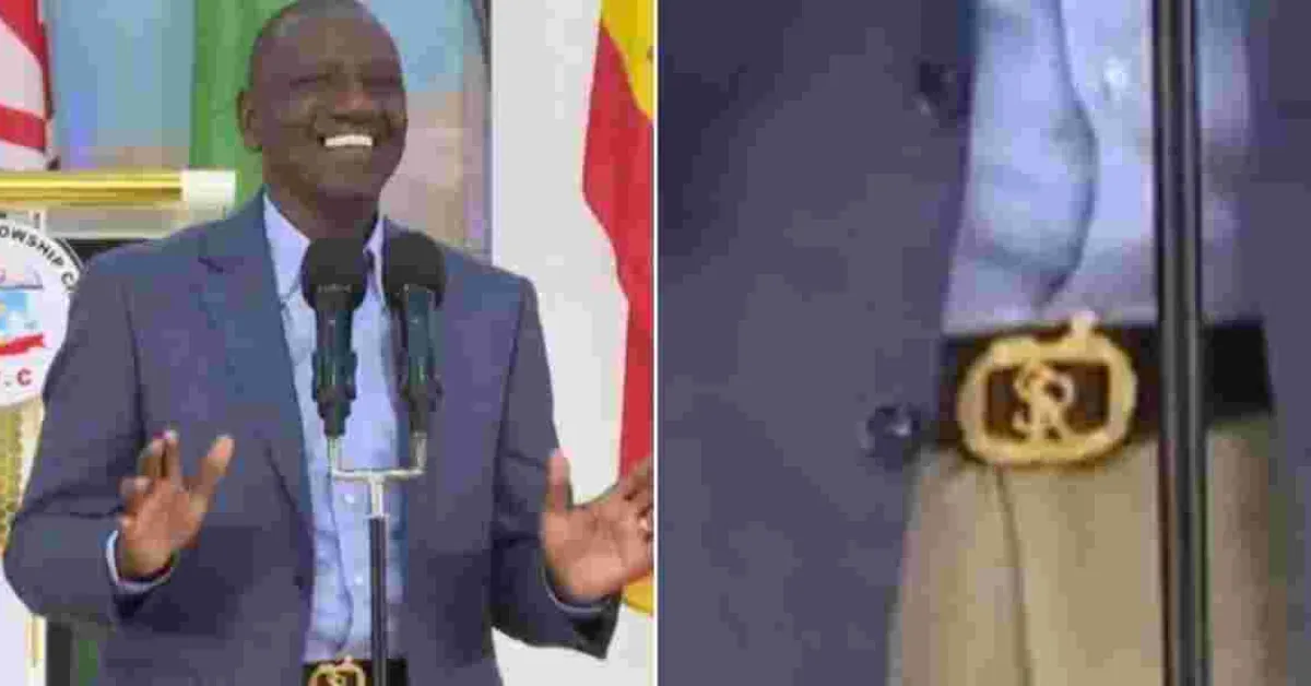 Ruto's Ksh428,000 Belt Leaves Kenyans Abuzz with Speculation