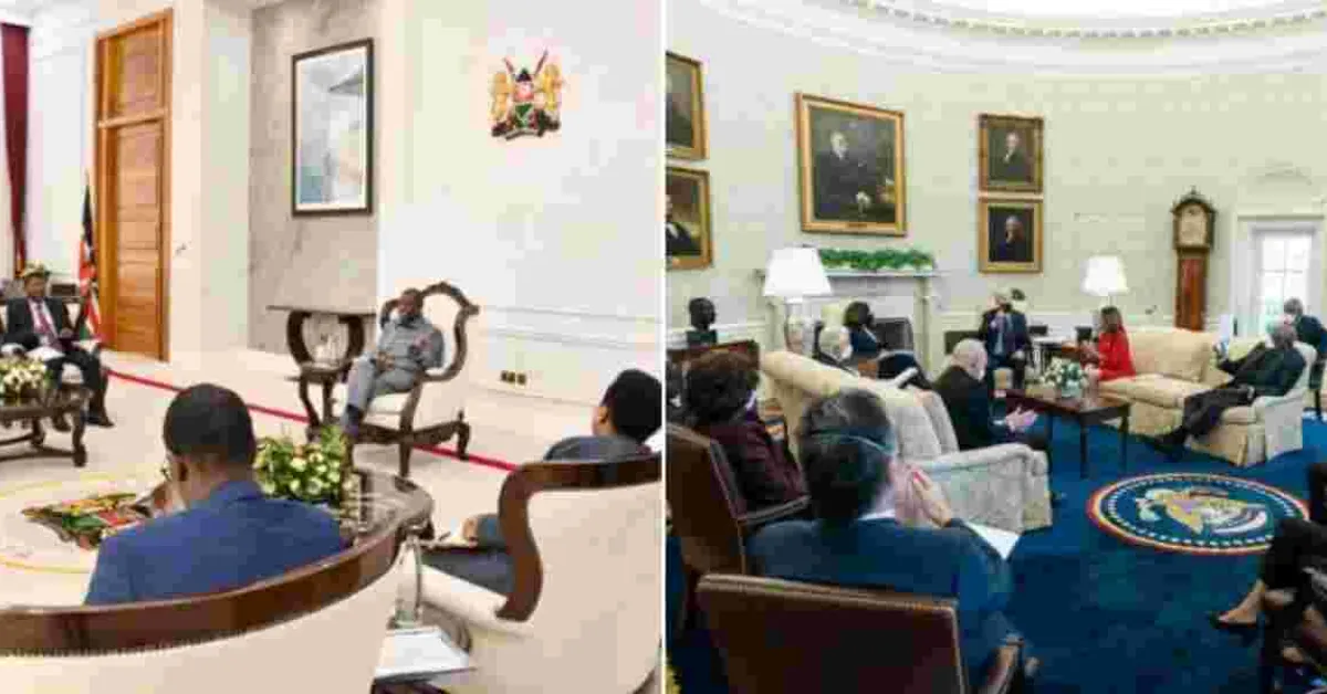 Ruto's New State House Décor vs. Biden's Oval Office Aesthetics