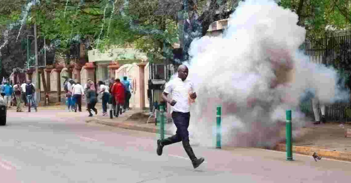 Nairobi Police Detain Lectures Before Parliament March