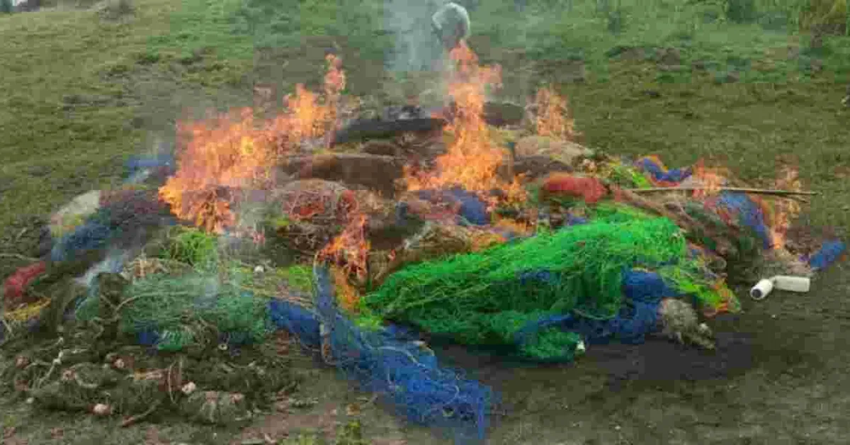 Kenyan Authorities Destroy Sh 4 Million Illegal Fishing Nets in Homa Bay Crackdown