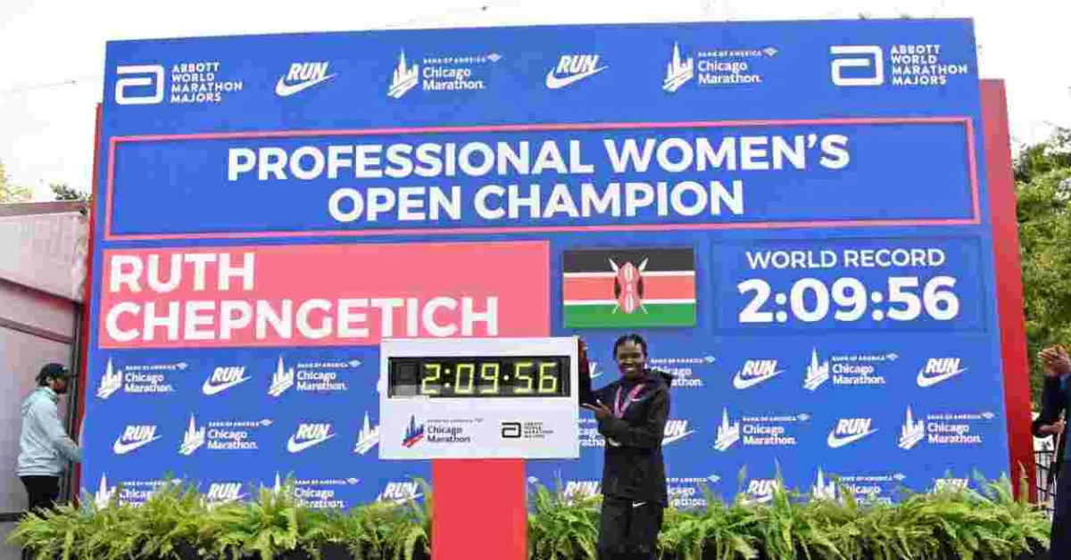 Kenya's Chepngetich Shatters Women's Marathon World Record in Chicago