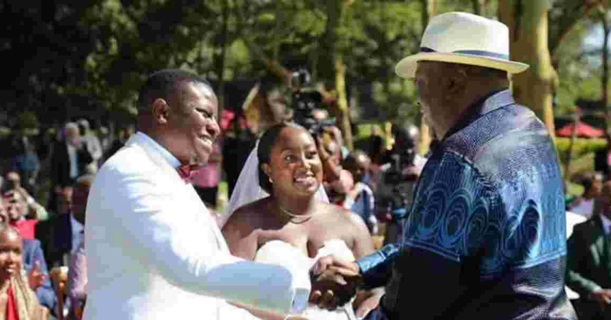 Uhuru Present as Kalonzo's Daughter Weds
