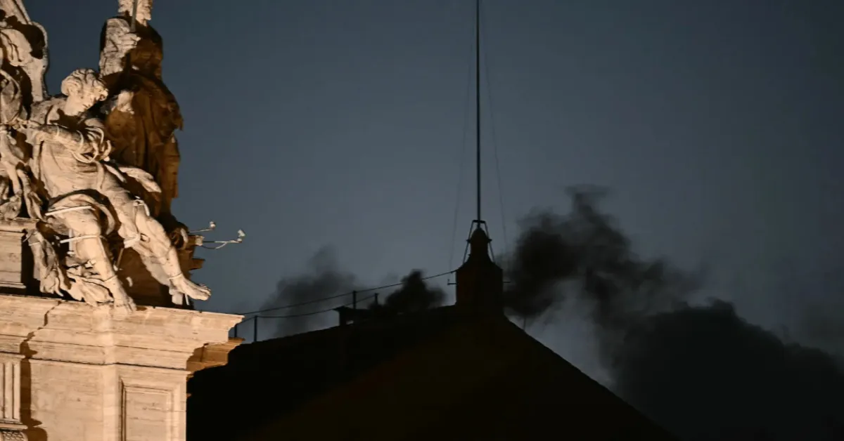 Black Smoke Rises Over Vatican as Papal Conclave Fails to Elect a Pope