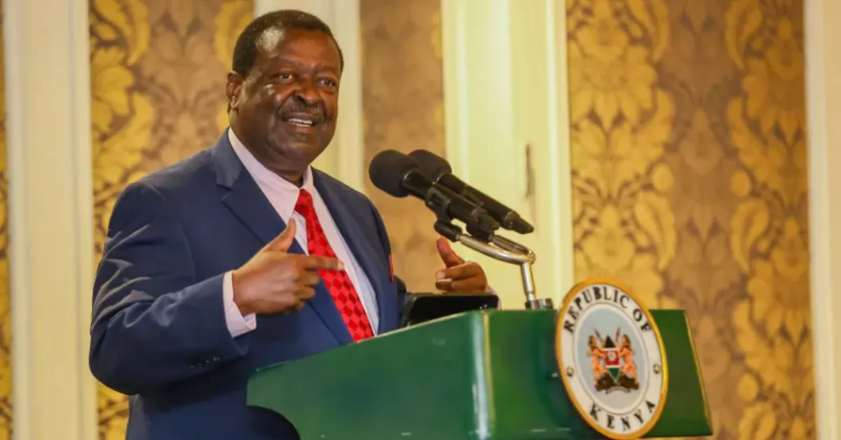 Mudavadi Condemns Gachagua for Urging US Probe into Kenyan Government