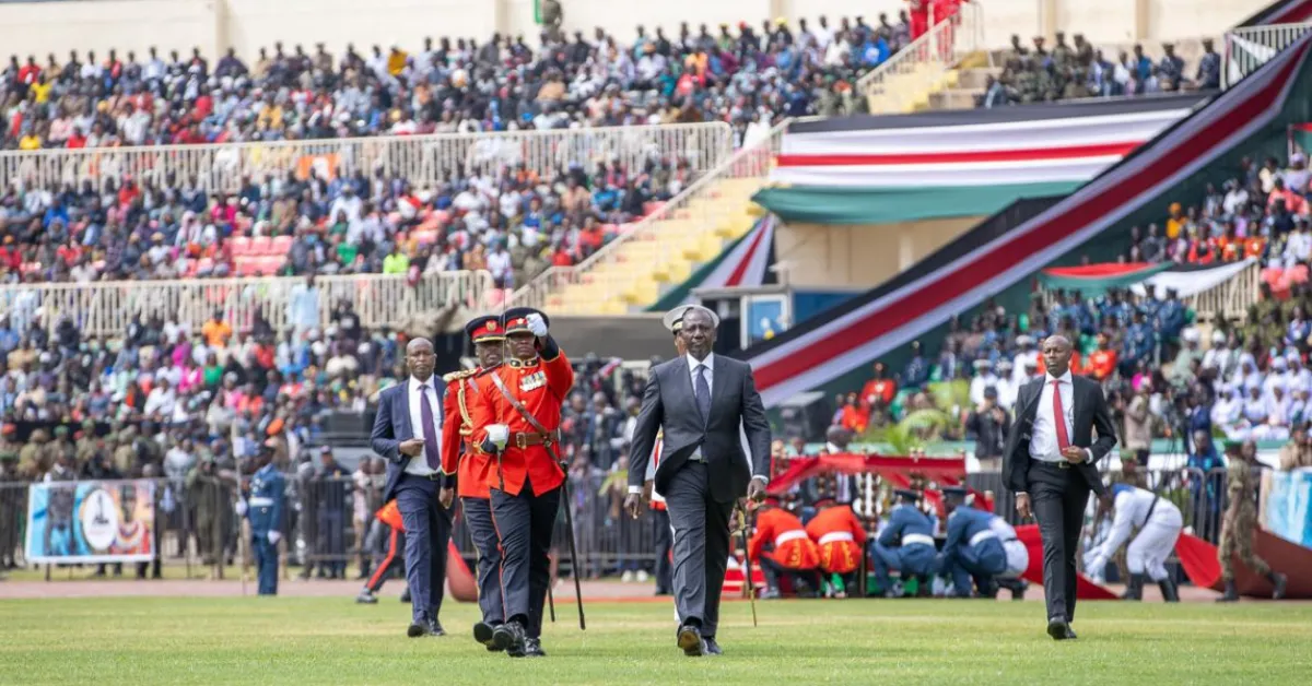 Crowd Cheers as Ruto Vibes to Donjo Maber During Jamhuri Celebrations