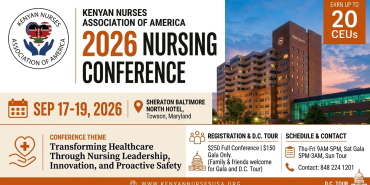 Kenyan Nurses Association of America (KNAA) 2026 Annual Conference | Sep 17-19 in Baltimore, Maryland