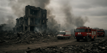 Escalating Violence: Russian Strikes on Ukraine Claim Two Lives Following Mall Attack