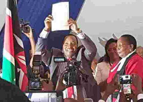 Kabogo Attends Waititu's Swearing-in Ceremony