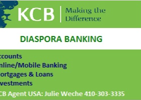 KCB Diaspora Banking Agent in Baltimore, Maryland