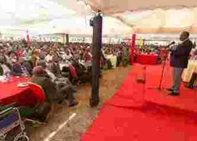 President Uhuru Leads 5,000 Mt. Kenya Leaders in Making the "Sagana Declaration"