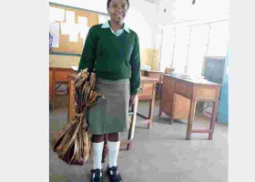 Form three Student Hilda Bundi Appointed Environment Ambassador after Her Banana Leaves Shopping Bag Went Viral on Internet