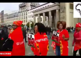Jubilee Supporters Demonstrate Outside Chatham House in London [VIDEO]