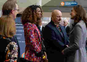 Kenyan Radio Queen Adelle Onyango Meets Prince William and Kate in the UK
