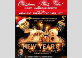 $10 OFF Christmas Flash Sale: New Year’s Eve Celebrations in Baltimore, MD w/ DJ Mike Kamuiru