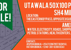 50x100 Plots Available for Sale in Nairobi’s Utawala Area