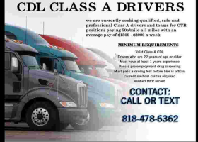 CDL Drivers Wanted: $1,500 - $2,000 Average Weekly Pay